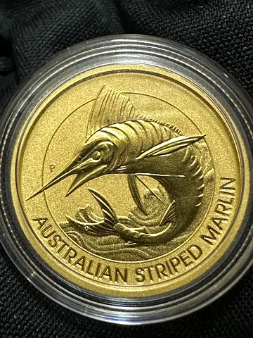 2020 Australia Striped Marlin 1/4oz Premium Gold