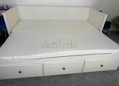 IKEA Hamnes day bed with 2 mattress and 3store drawers underneath is available