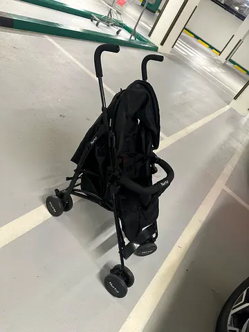 Lightweight black umbrella stroller