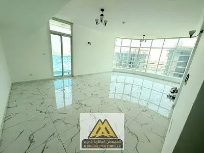2BR + Living Room, 3 Bathrooms, Al Waha Towers, Al Rashidiya 1, Ajman. Free Pool, Gym & Parking. AE