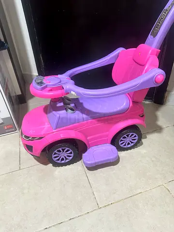 Pink & Purple Ride-On Push Car for Toddlers (Good Used Condition)