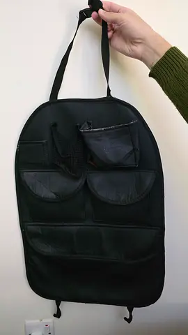 Black Car Seat Back Organizer - Good Condition