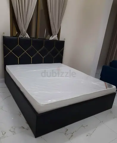 Queen-size 150x190cm bed frame with mattress medical 12cm thickness- velvet