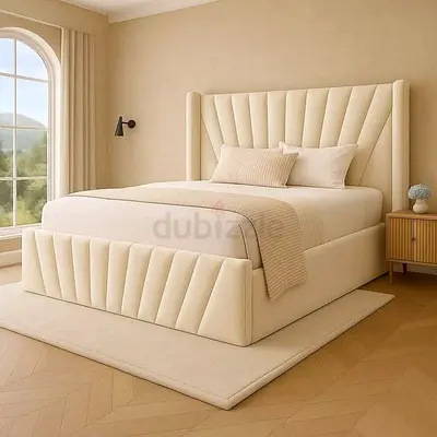 Modren design new King size Luxury Family bed With Good Quality Mattress Available