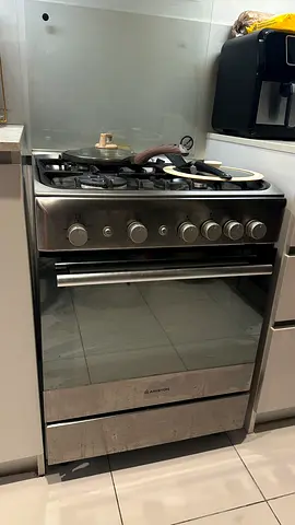 Stainless steel freestanding gas oven and hob - good condition