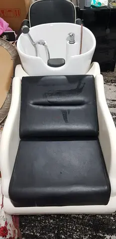 Professional Salon Shampoo Backwash Unit with Reclining Chair and Basin