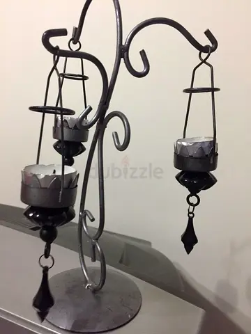 Decorative Wrought Iron Tea Light Candle Holder