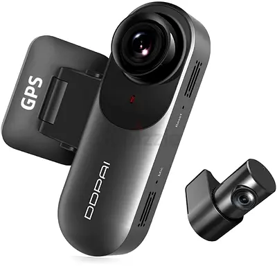 DDPAI Mola N3 Pro Dual Channel Car Dash Camera (with GPS), 1600P Front & 1080P Rear Resolution, 265°