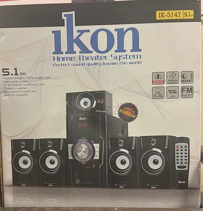 Ikon IK-5147 5.1 Home Theater System - Complete Speaker Set (Boxed)