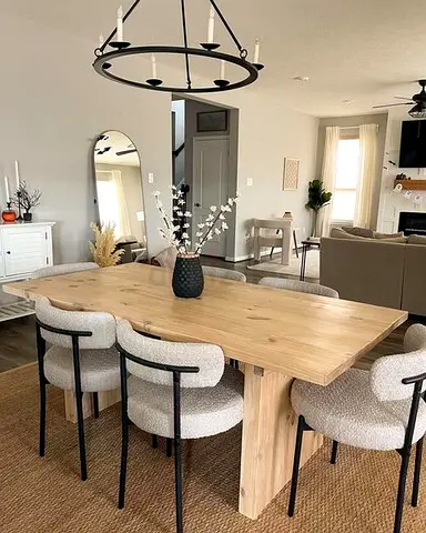 Custom made new dining set for chairs | dining chairs with table for sale with warranty
