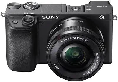 Sony Alpha a6400 mirrorless camera with 16-50mm kit lens - Excellent condition