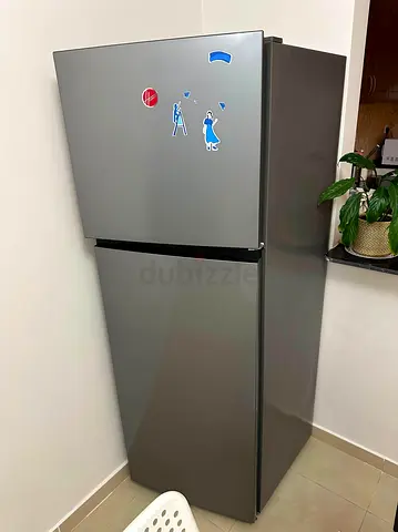 Hoover Double Door Refrigerator – Good Condition, 2-Door Top Freezer W 79xD 68xH 190 CM Dimensions