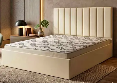 Modern Dezine Luxury Queen size 150x190 bed with Madical Matress Available