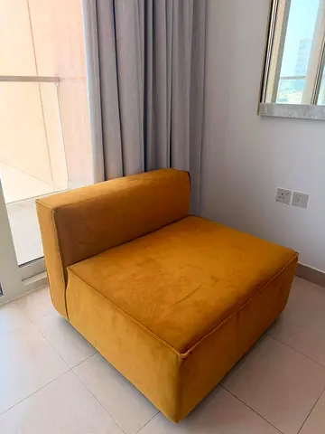 West Elm Mustard Lounge Chair – For Sale