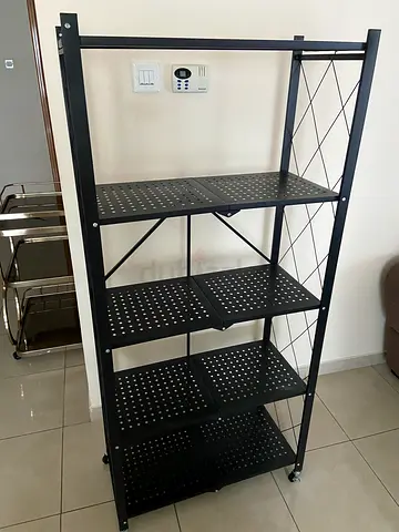 Folding iron cabinet