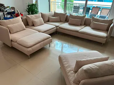Top Quality ikea Soderhim U Shape Sofa Beige-Color
