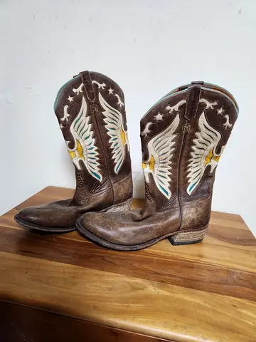 Double D Ranch x Old Gringo Leather Eagle Western Cowgirl Boots