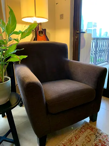 IKEA EKENS Armchair – Dark Brown – Good Condition