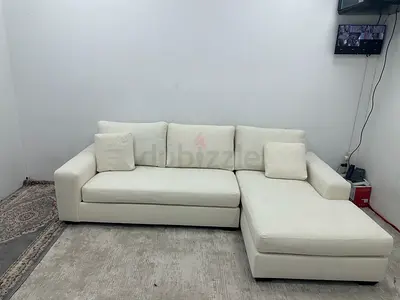 Like new condition pottery barn lshape sofa