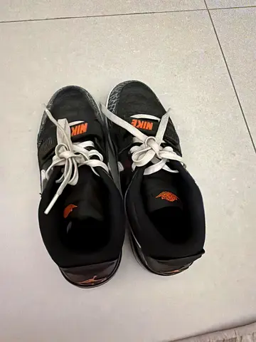 Nike men's black sneakers, lightly used