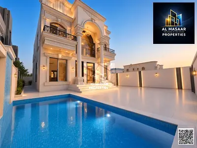 Classic two-story villas with a rooftop and private pool are available on a 5000 sq ft plot on Sheikh Ammar Main Street. Freehold ownership available
