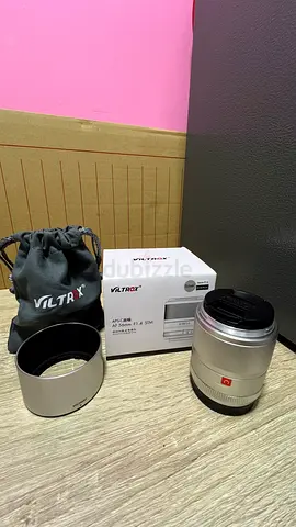 Viltrox AF 56mm f/1.4 STM Lens (Silver) - Like New with Box & Hood (open box - price negotiable)