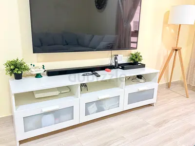 IKEA White TV Unit / Entertainment Cabinet in Good Condition