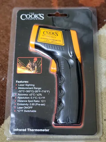 Non-contact Infrared Thermometer - Cooks Brand (Unused in Pack)