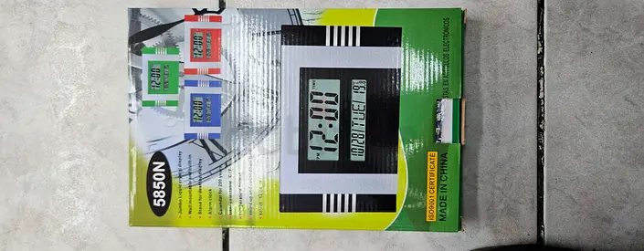 Multifunction Digital Alarm Clock with Temperature & Calendar Display