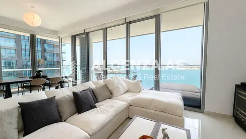 Furnished 3BR + Maid | Panoramic Palm & Sea Views
