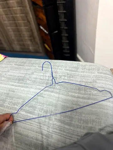 Set of 50 metal wire clothes hangers
