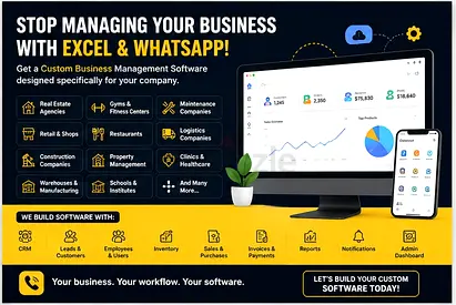 STOP MANAGING YOUR BUSINESS WITH EXCEL & WHATSAPP!