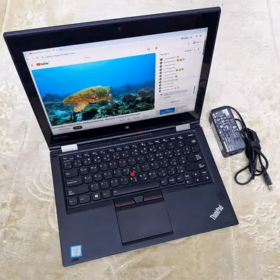 360 touchscreen Yoga Lenovo LAPTOP,Core i7-2.6Ghz 8GB RAM/256GB SSD-13.3"Display win-11 good Battery