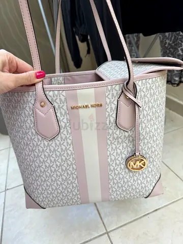 Michael Kors pink logo tote bag - light used