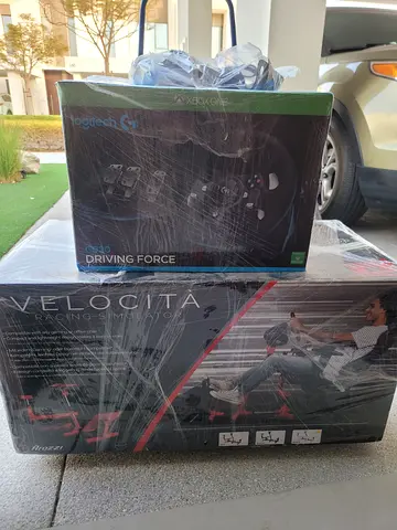 Logitech Driving Force Racing Wheel + Velocita Racing Stand (sealed boxes)