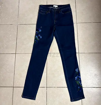 Denim Embroidery Jeans UK size 8