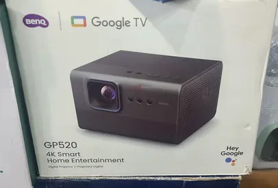 BenQ GP520 4K HDR 2600LM Home Entertainment Living Room Projector with Google TV, Auto Cinema Mode,