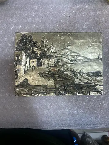metal art plaque-17cm length