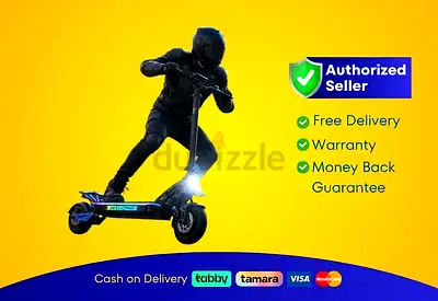 Wind Horse Electric Scooter 3600W 65KM Range 80KM Speed, H8 - Blue | Brand New |  Warranty | FREE  D