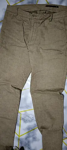 Doppelganger Roma brown linen trouser