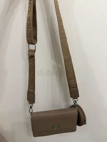 Cover collection  crossbody bag with wide branded strap