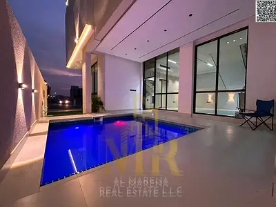 Al Bahia, Ajman | Two floors + roof | Private pool | Located near amenities | Price includes registration and ownership fees