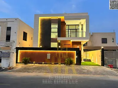 الباهيه _ بعجمان | طابقين +روف | مسبح خاص _ موقع بجوار الخدمات + سعر يشمل رسوم التسجيل والتمليك