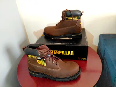 CAT Holton S3 HRO SRC 6" Steel Toe Boots — Brand New, Unused