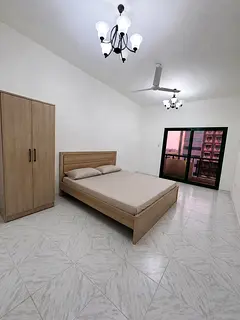 Spacious Furnished Family Room with Private Balcony – Bur Dubai