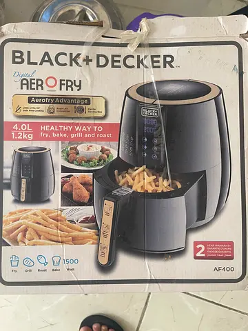 Black+Decker 4.0L Air Fryer (AF400) - 1.2kg Basket, Used