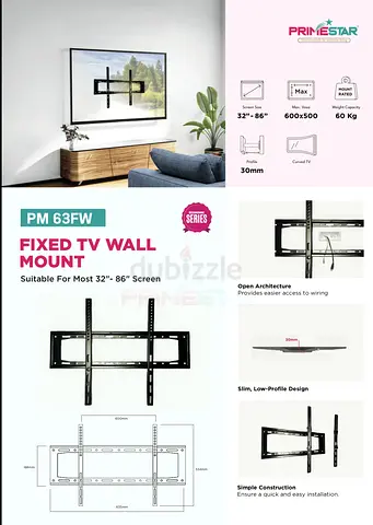 TV Wall Mount Bracket With Tv wall Fixing – Same day TV wall Fixing Available