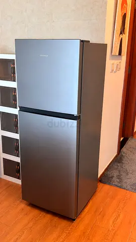 Haier 153L + 52L Top Freezer Refrigerator - Silver, Low Noise (43 dBA)