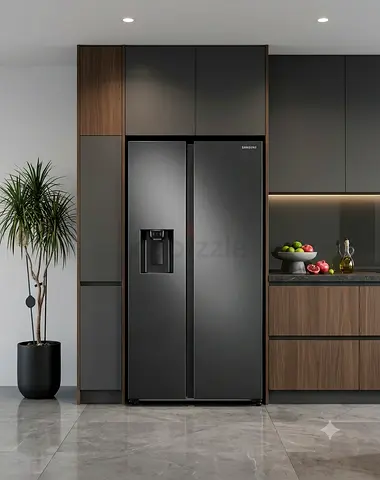 Samsung Side-by-Side Door Refrigerator & Freezer – Water Dispenser & Ice Maker