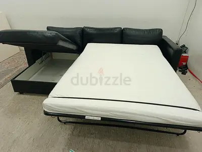 Ikea vimle original leather Sofabed with storage